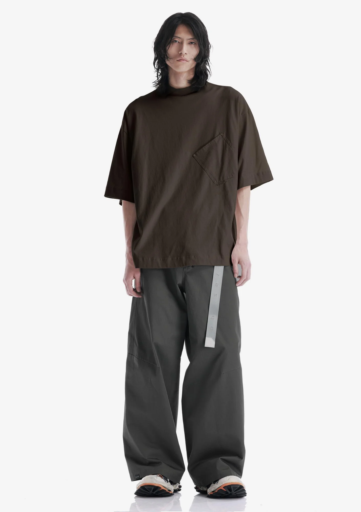 Angled Pocket Oversized T-Shirt Tm124 - Image 15