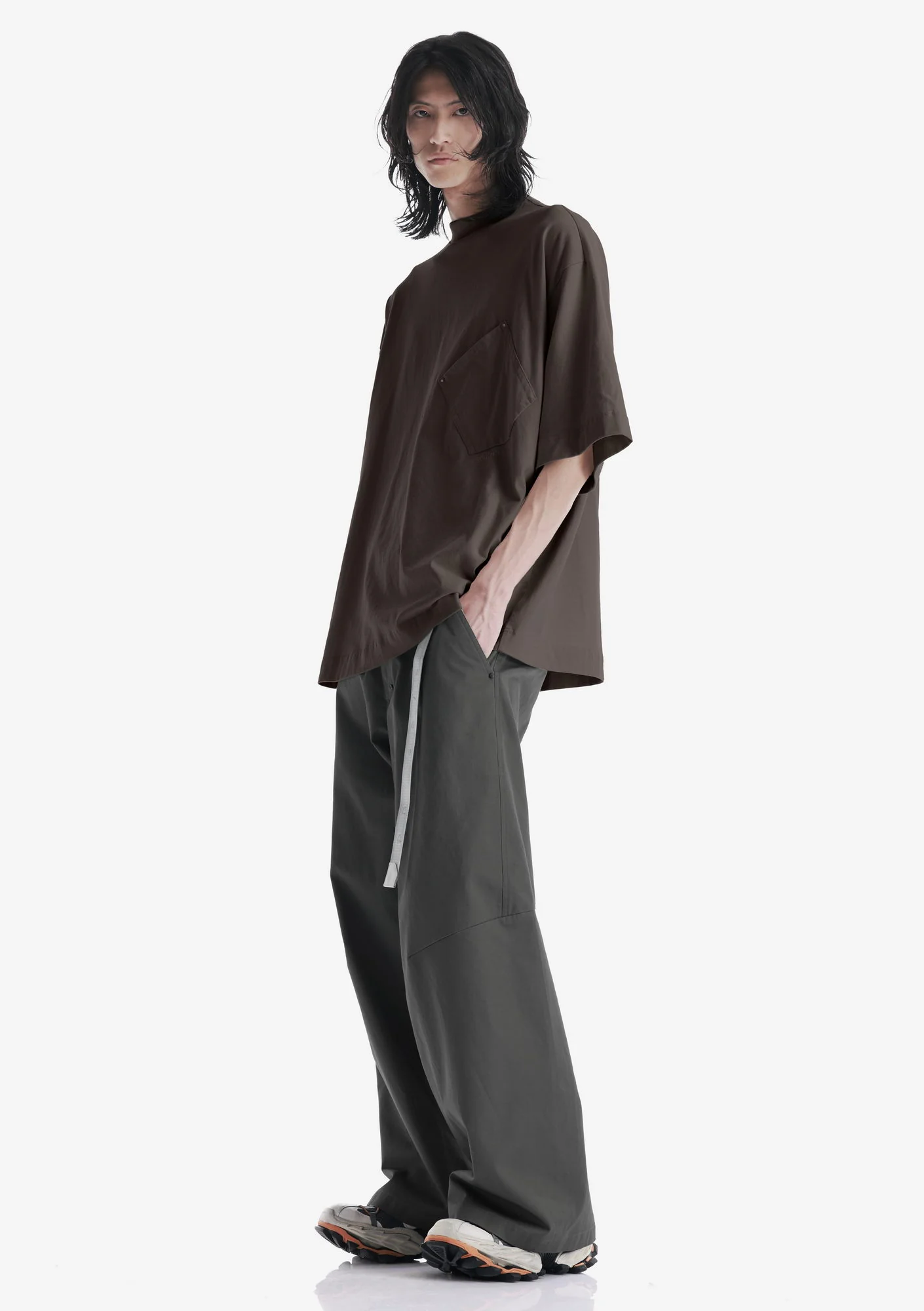 Angled Pocket Oversized T-Shirt Tm124 - Image 16