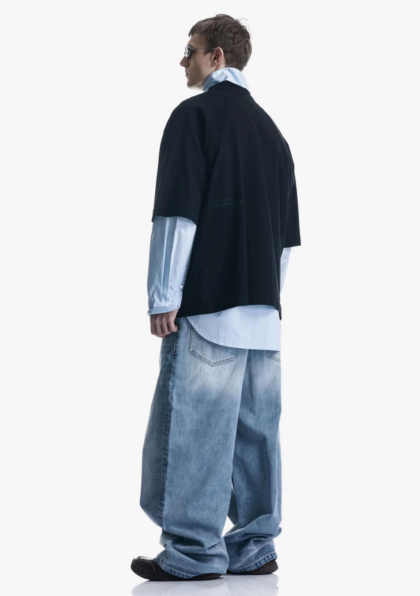 Angled Pocket Oversized T-Shirt Tm124 - Image 3