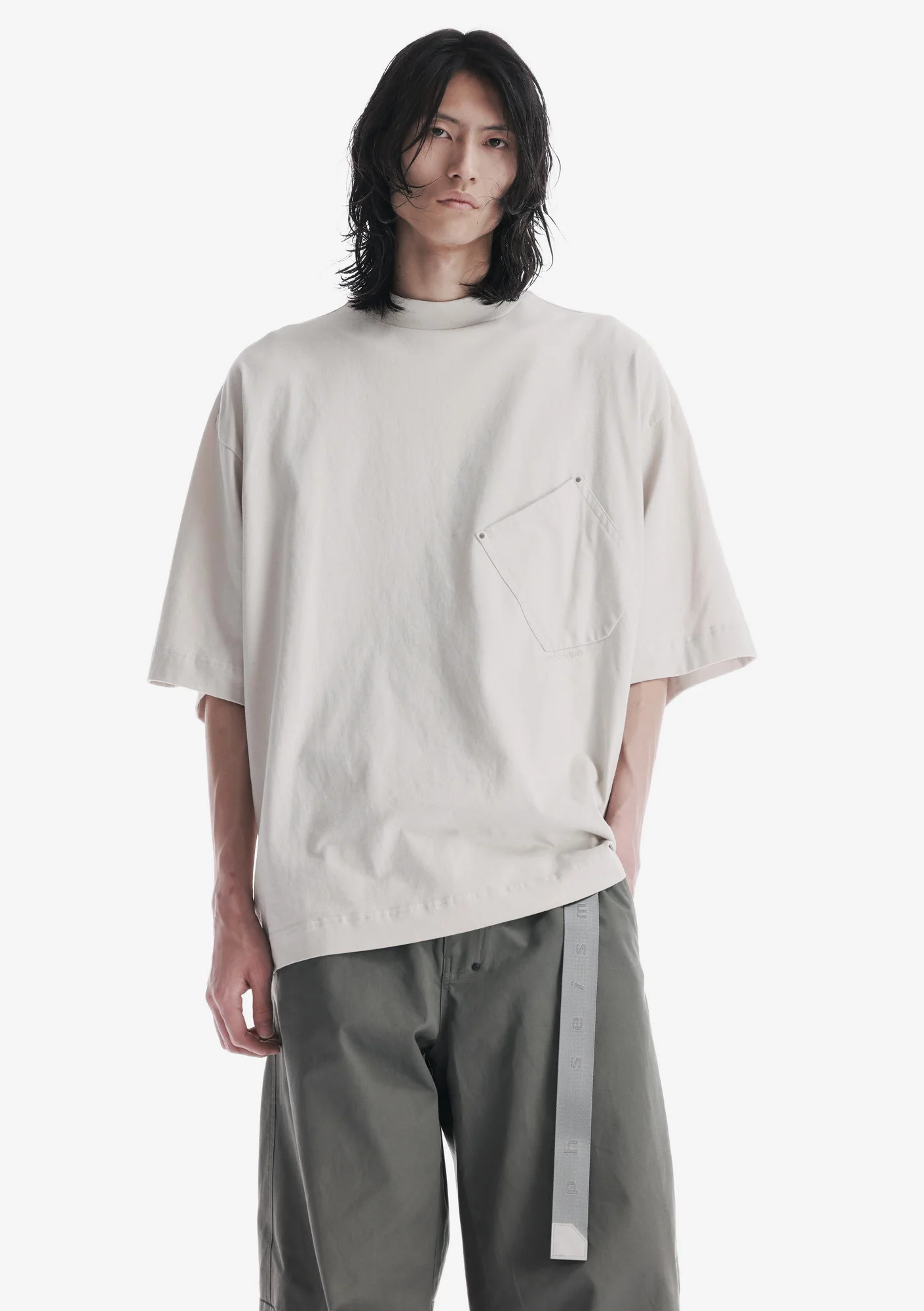 Angled Pocket Oversized T-Shirt Tm124 - Image 30