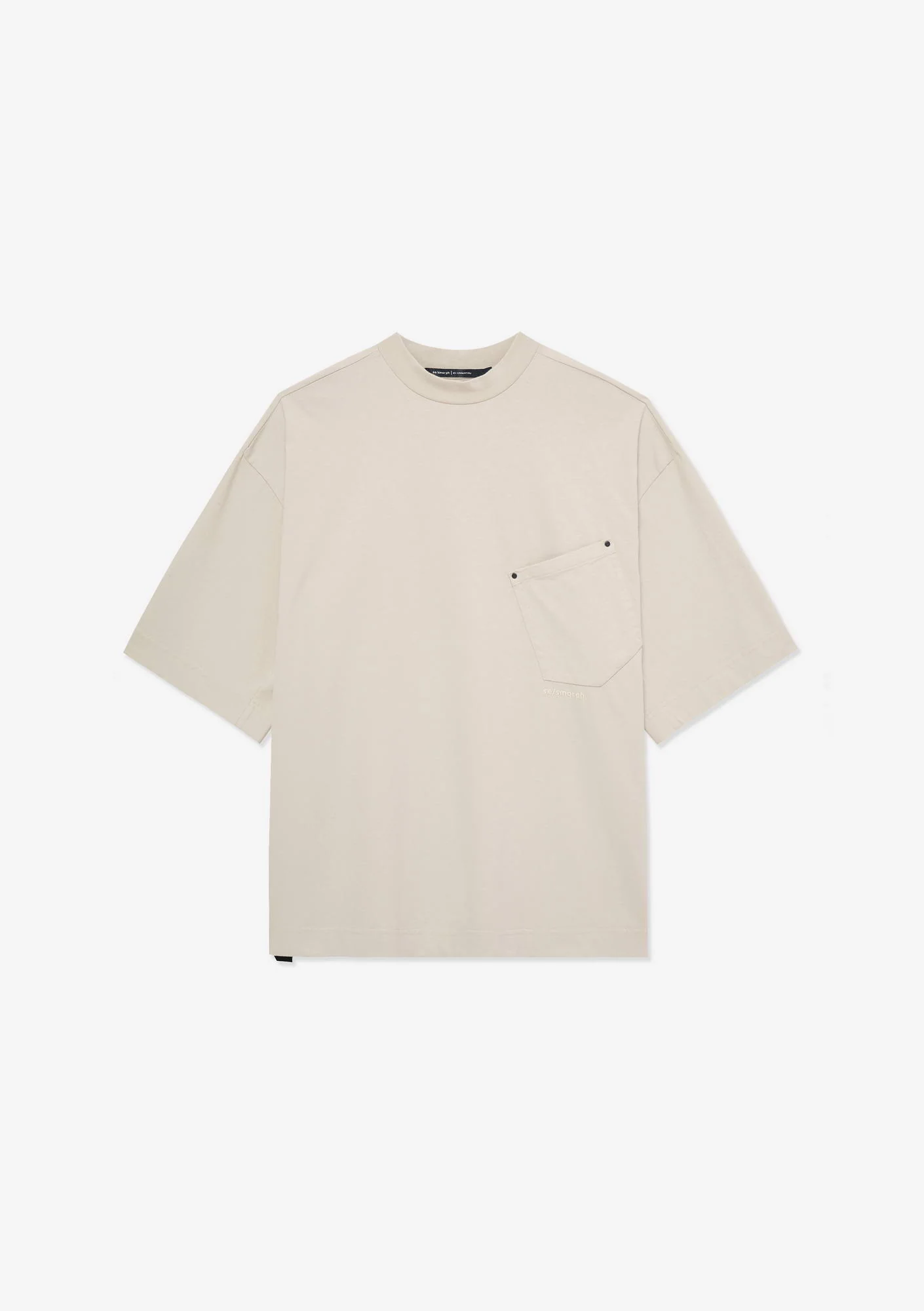 Angled Pocket Oversized T-Shirt Tm124 - Image 32