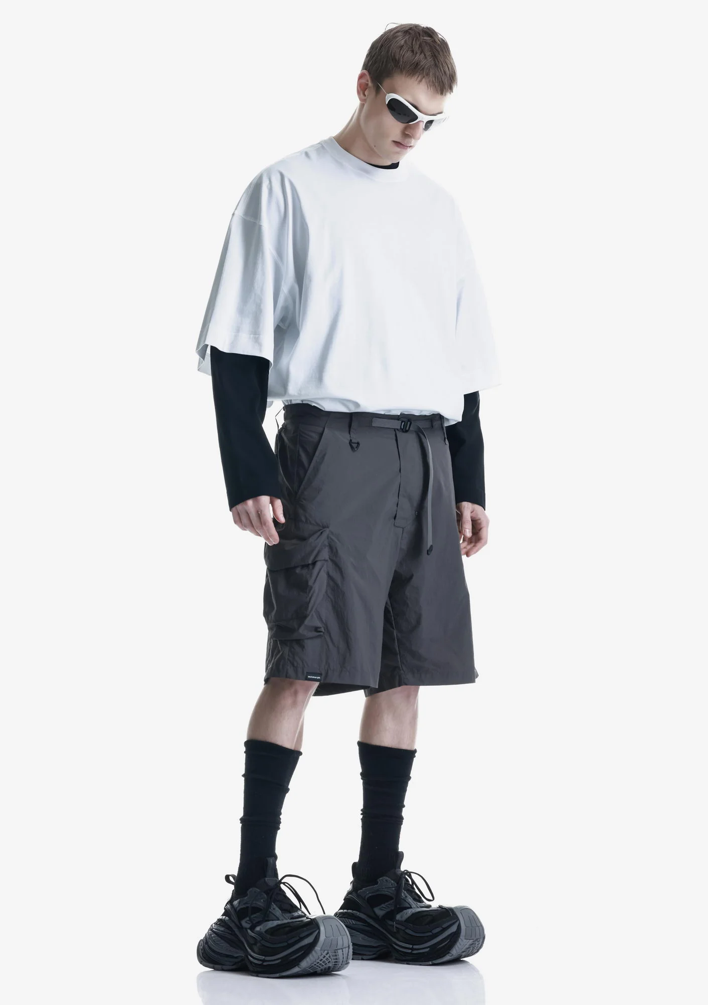 Basic Logo Loose Fit  T-Shirt Tm142 - Image 14