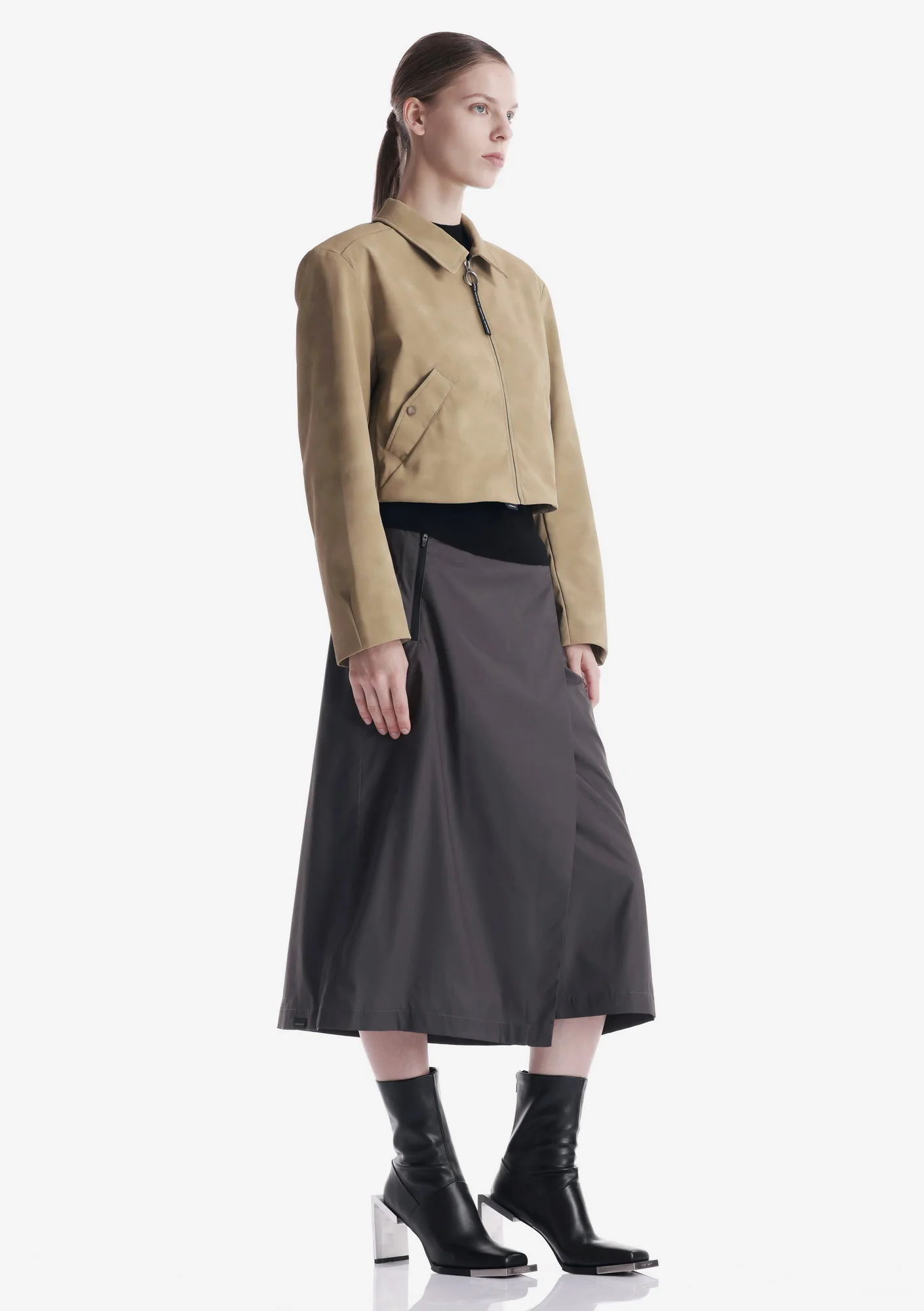 AXIS Eco Suede Cropped Jacket Qw576 - Image 17