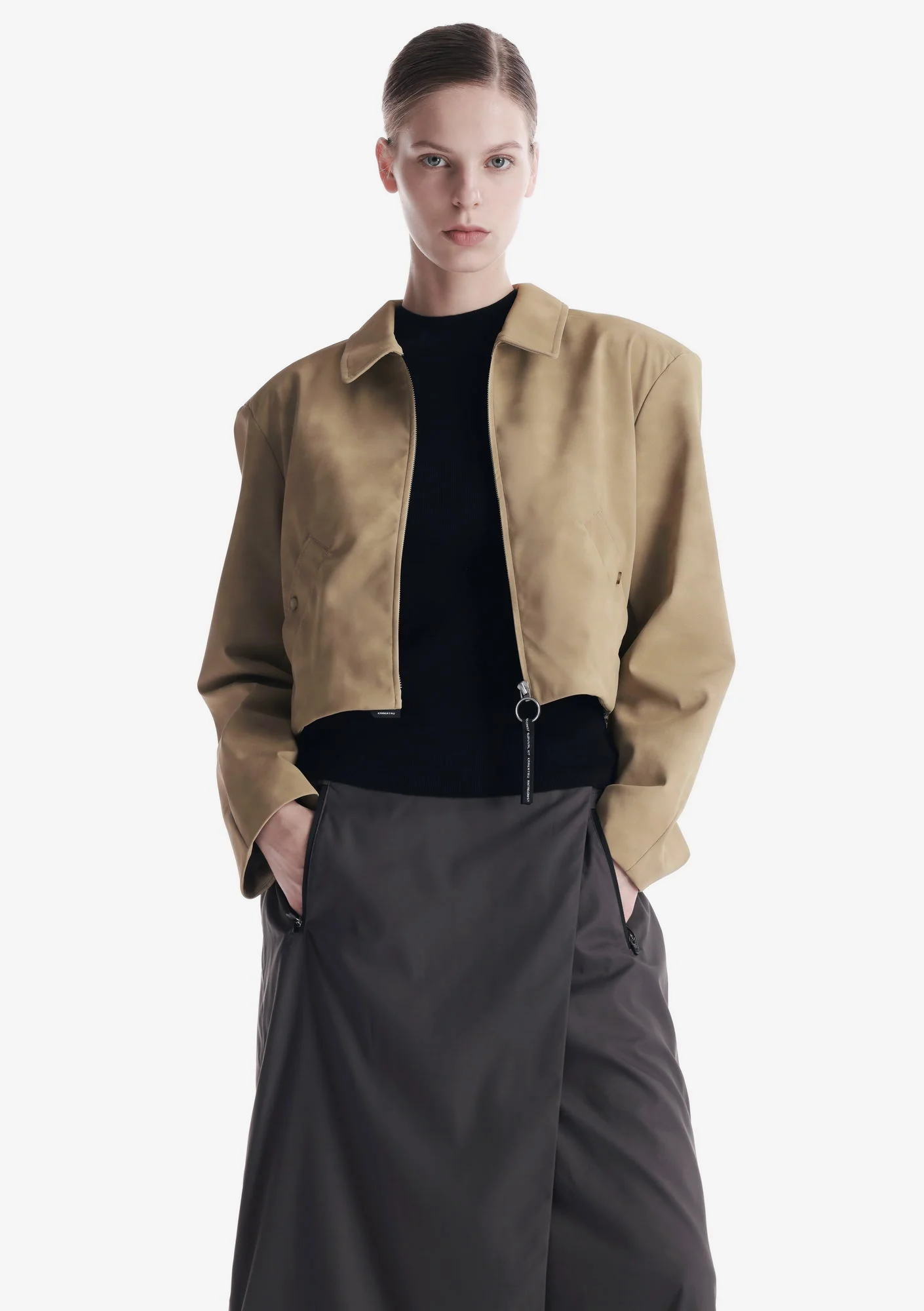 AXIS Eco Suede Cropped Jacket Qw576 - Image 20