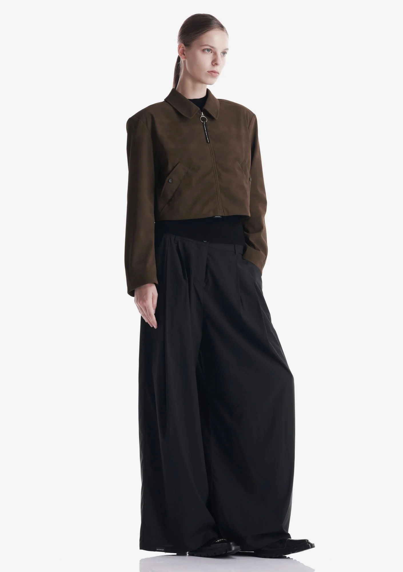 AXIS Eco Suede Cropped Jacket Qw576 - Image 3