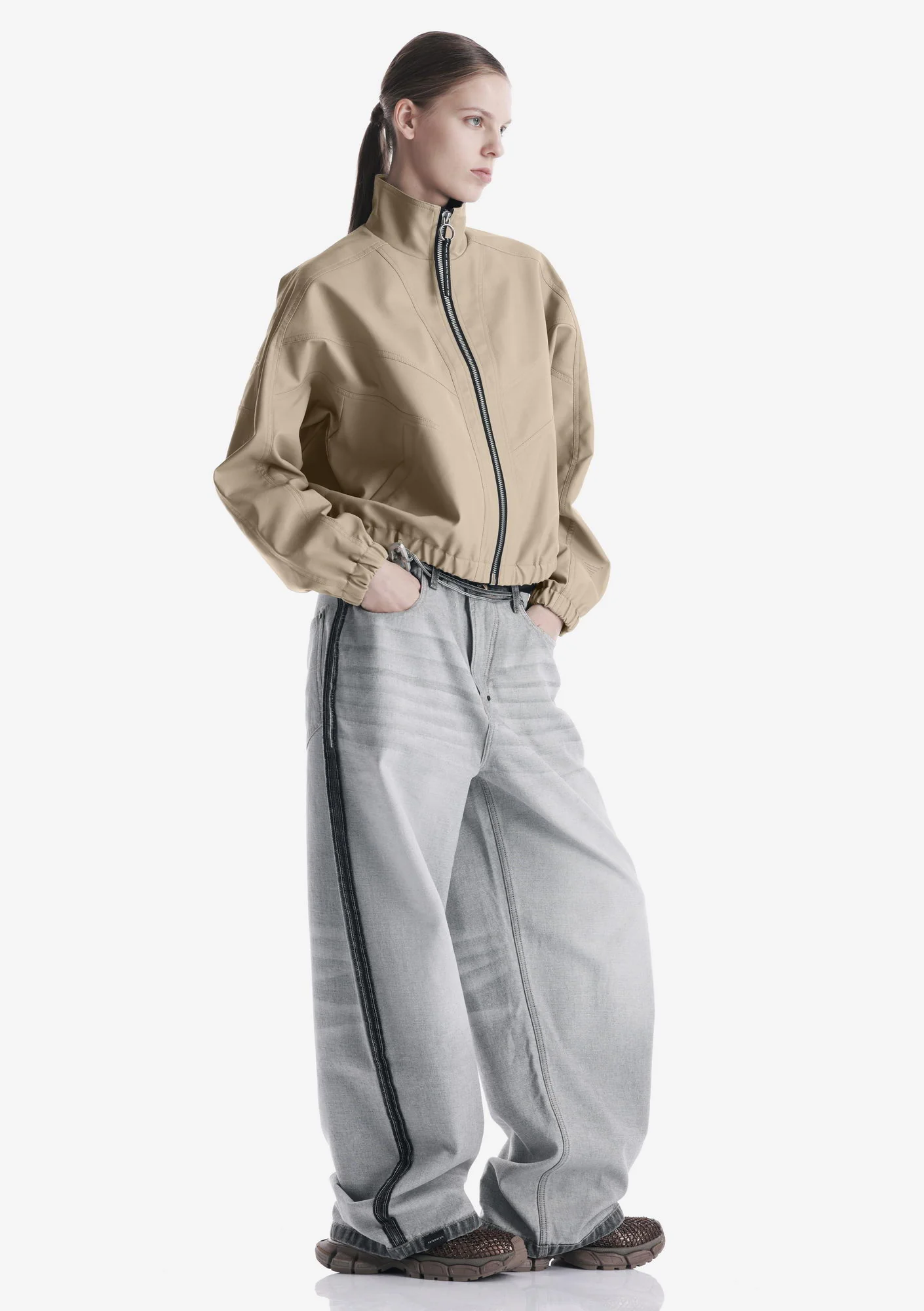 RUANG Faux Leather Bomber Jacket Qw519 - Image 18