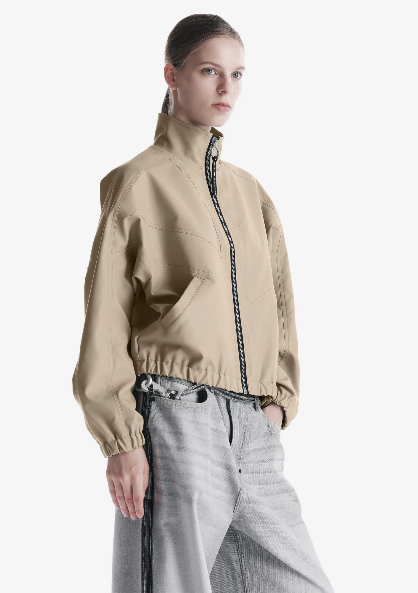 RUANG Faux Leather Bomber Jacket Qw519 - Image 22
