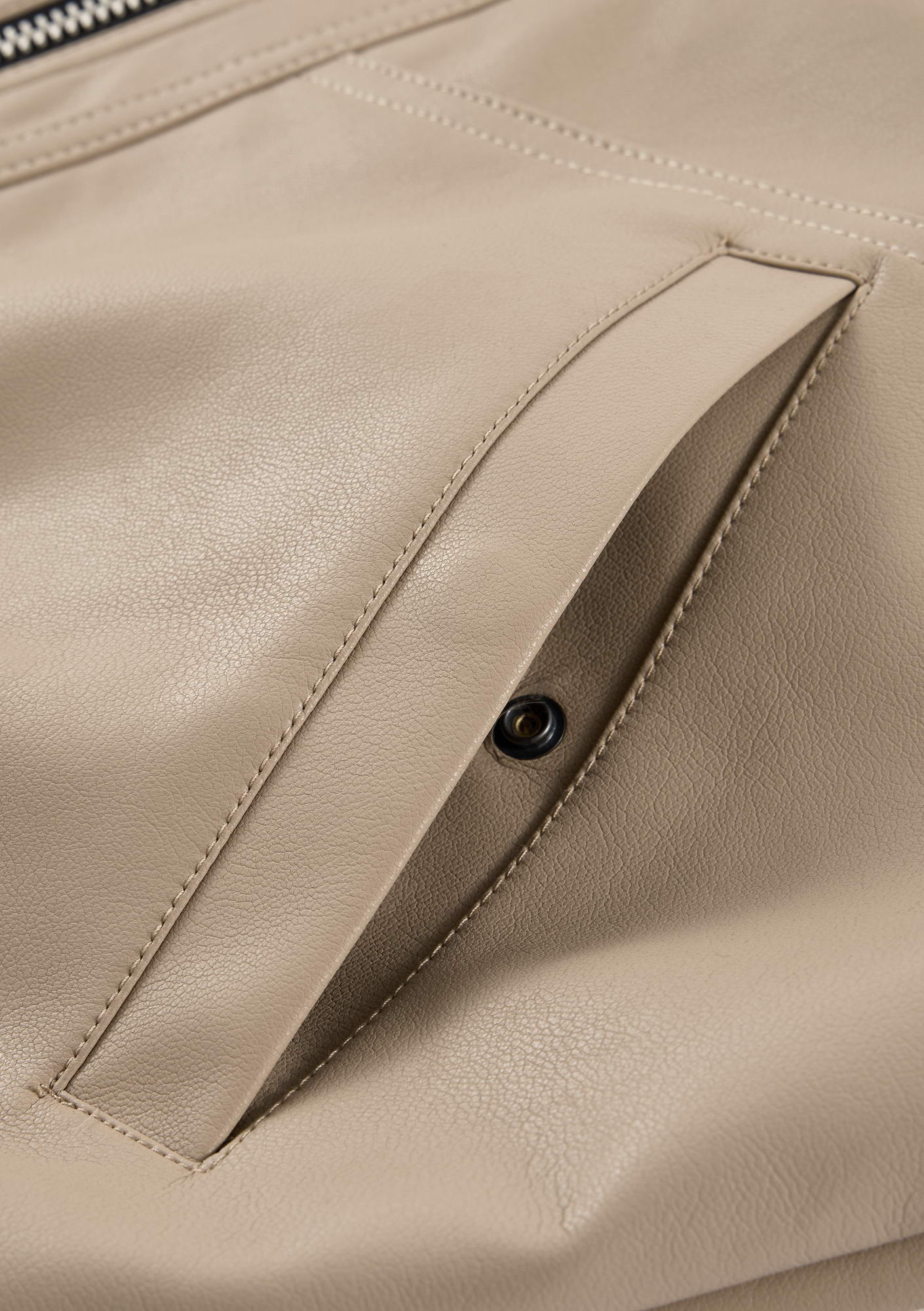RUANG Faux Leather Bomber Jacket Qw519 - Image 27