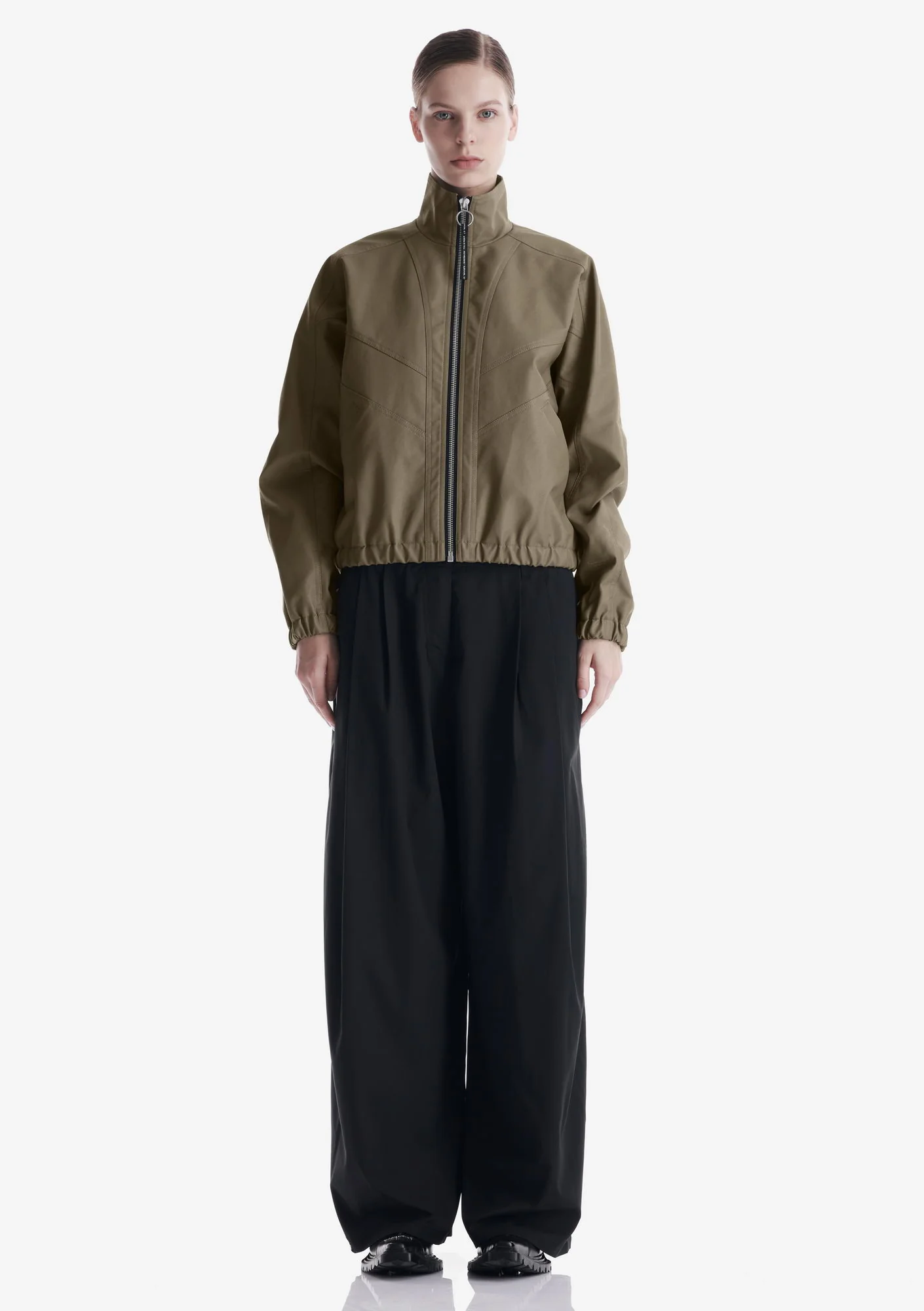 RUANG Faux Leather Bomber Jacket Qw519 - Image 31