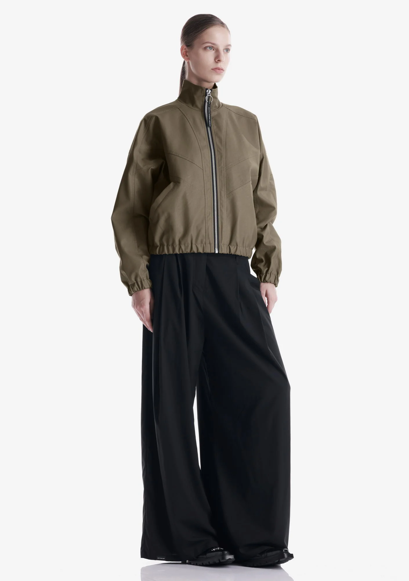 RUANG Faux Leather Bomber Jacket Qw519 - Image 33