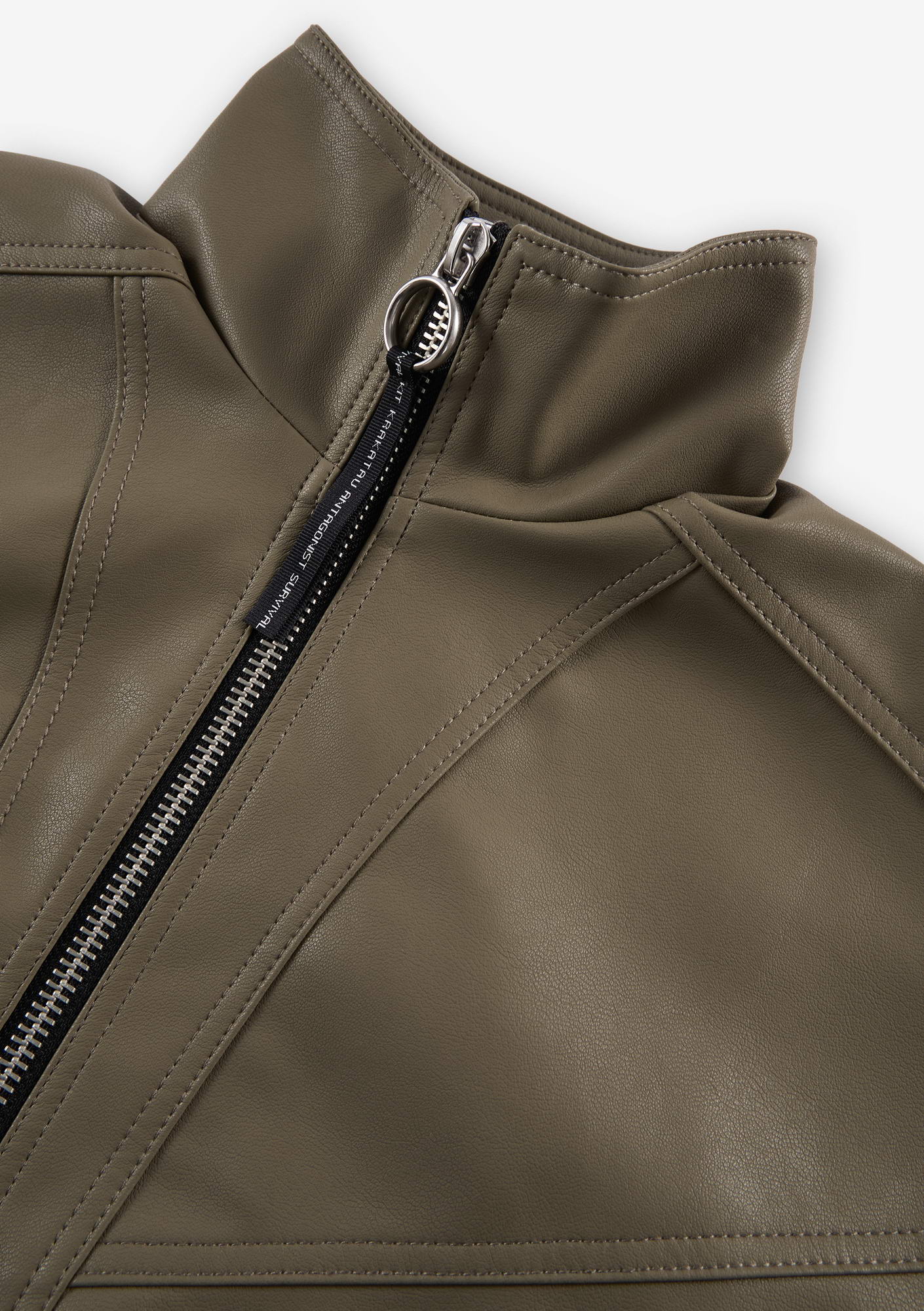 RUANG Faux Leather Bomber Jacket Qw519 - Image 40