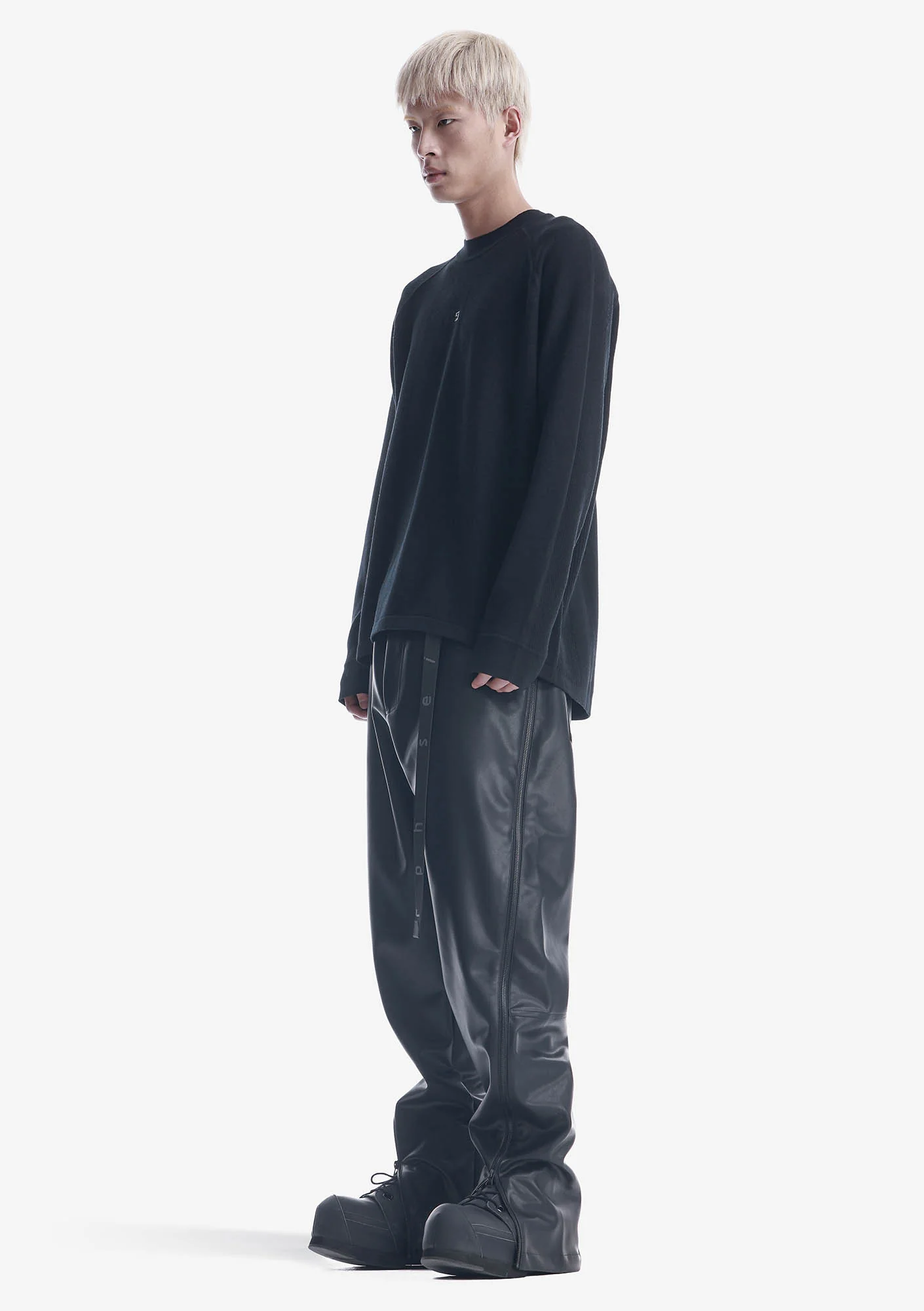 VINT Faux Leather Pants Rm216 - Image 5