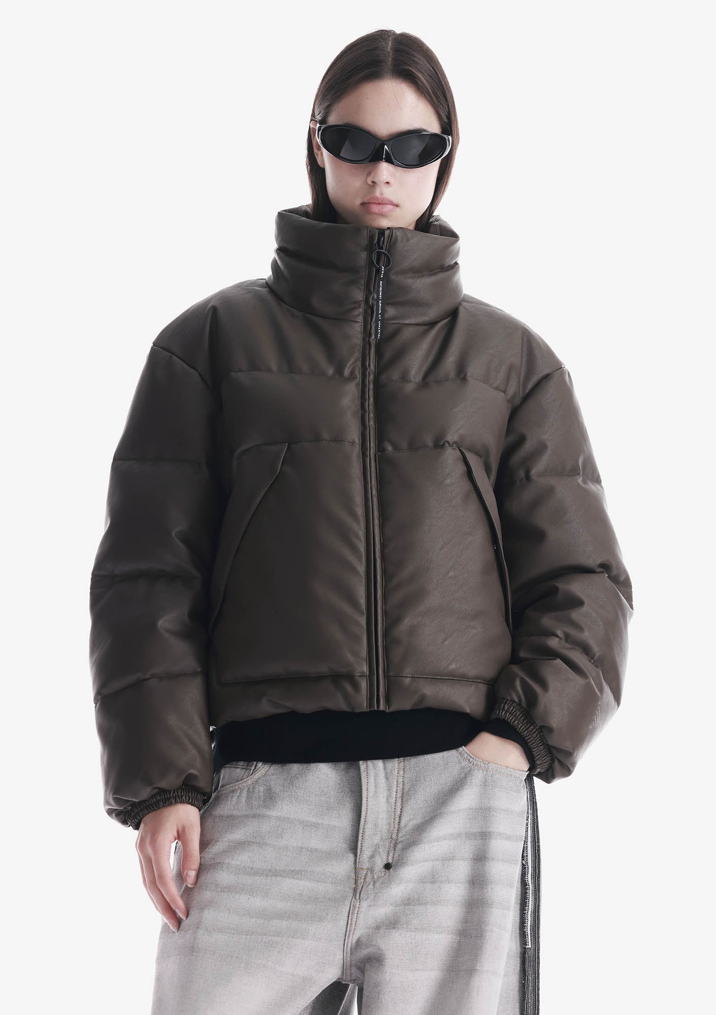 NARWARU Faux Leather Puffer Qw543 - Image 24