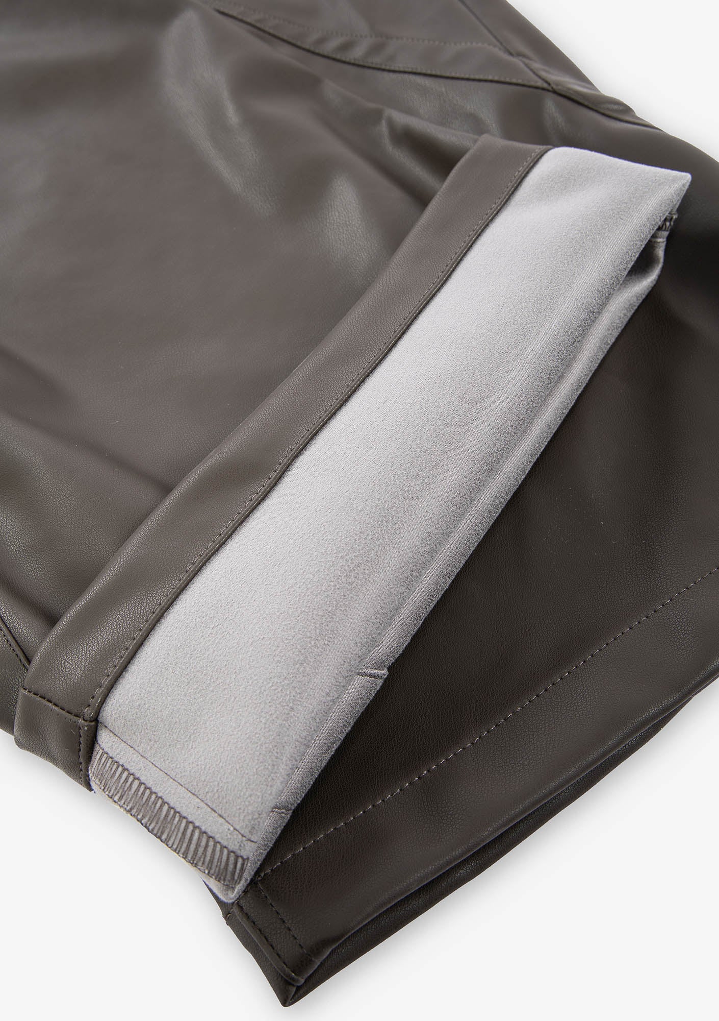 VANT Faux Leather Wide Pants Rw222 - Image 25