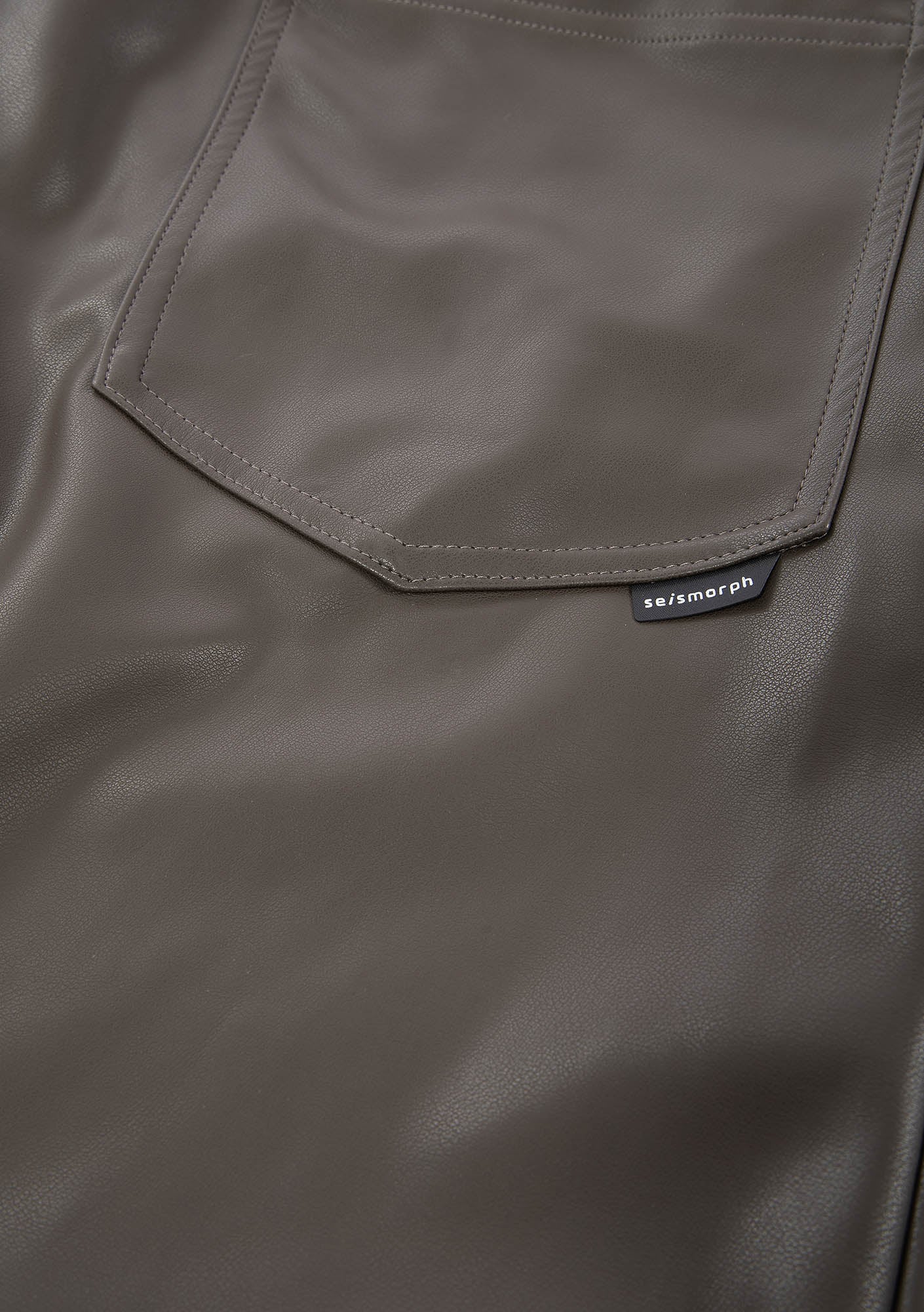 VANT Faux Leather Wide Pants Rw222 - Image 26
