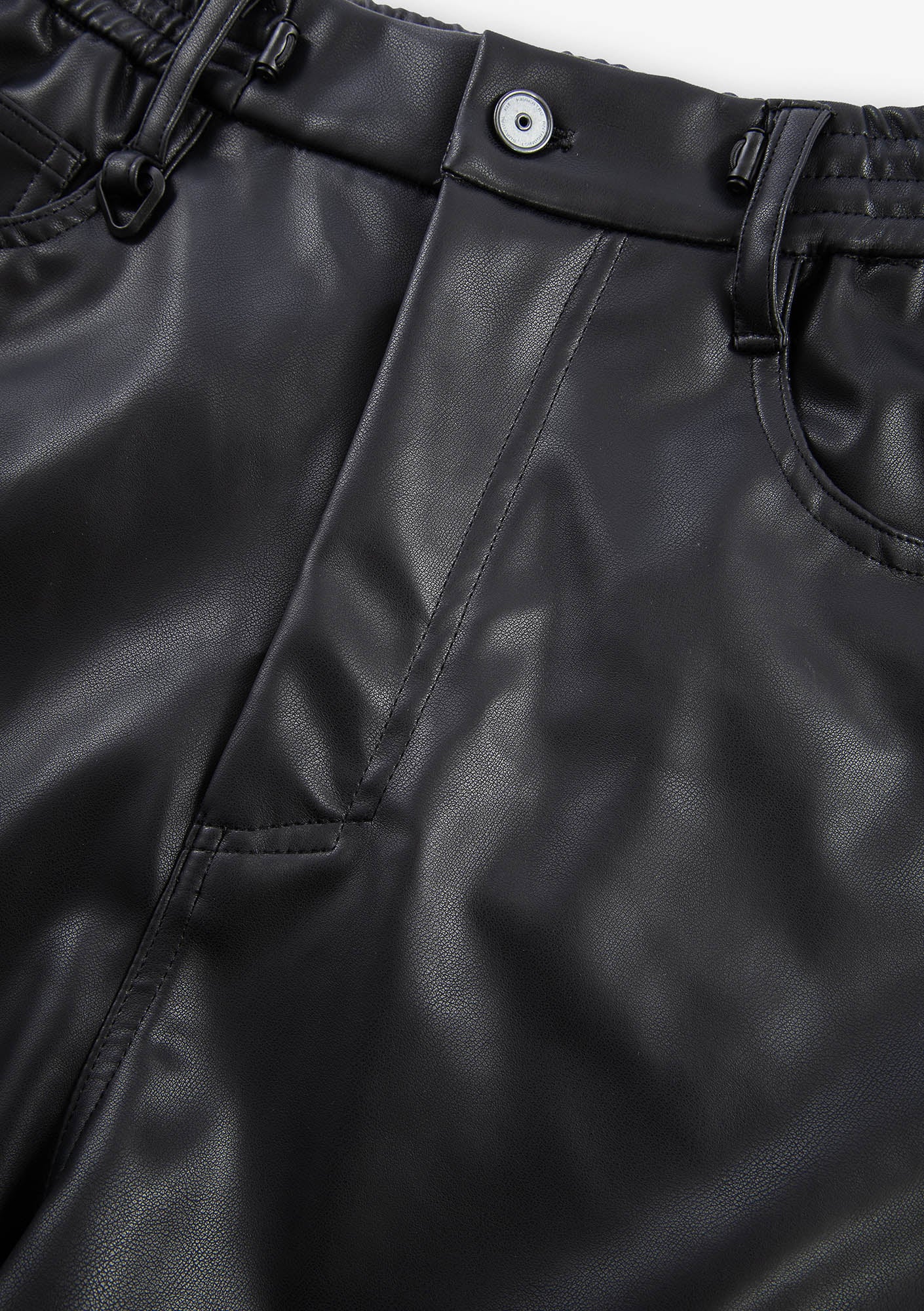 VANT Faux Leather Wide Pants Rw222 - Image 7