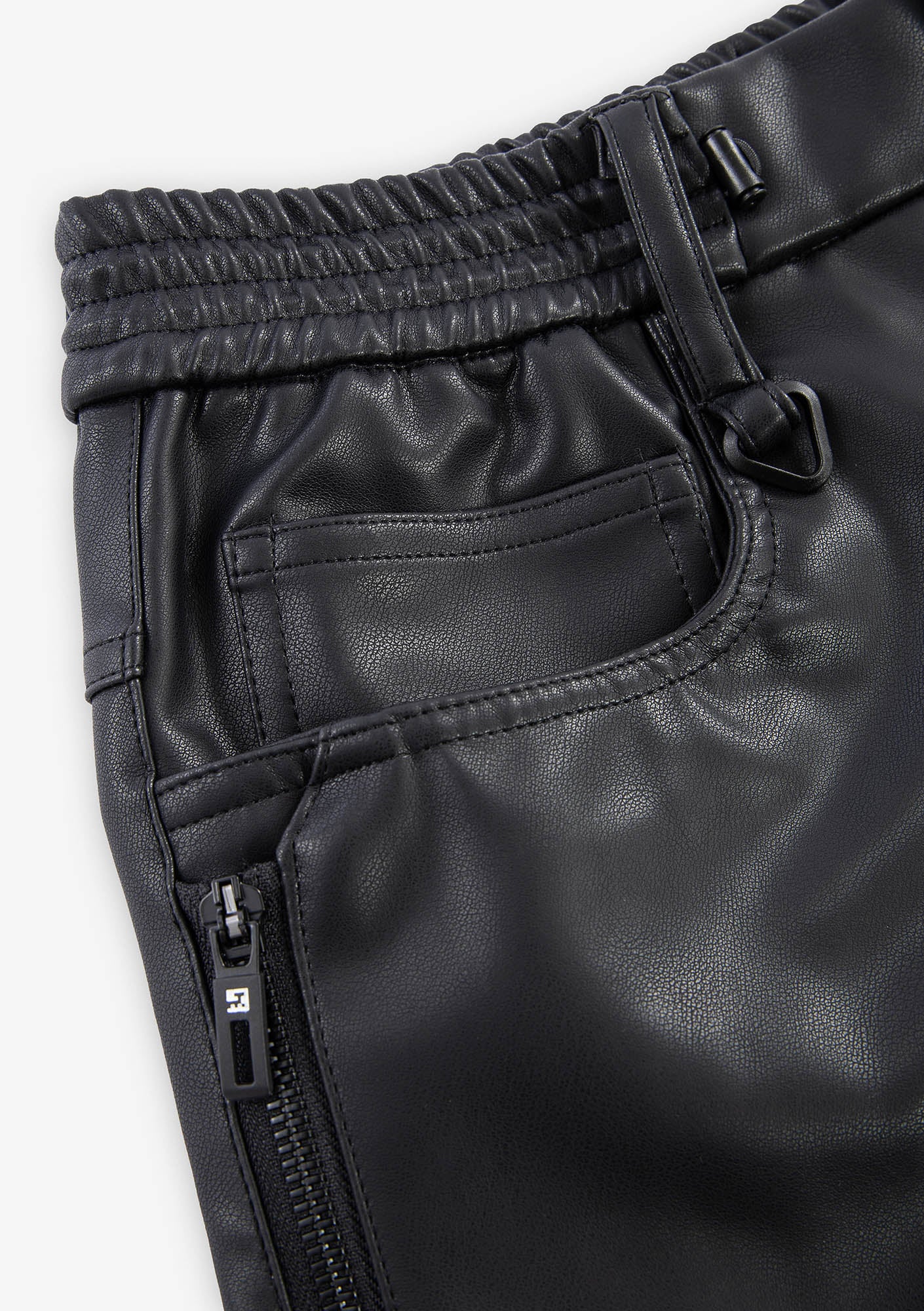 VANT Faux Leather Wide Pants Rw222 - Image 8