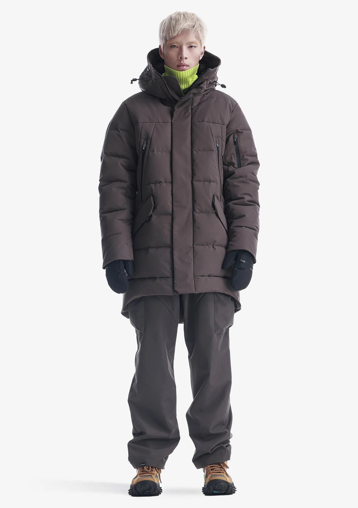 STROFO Long Down Jacket Qm562 - Image 18
