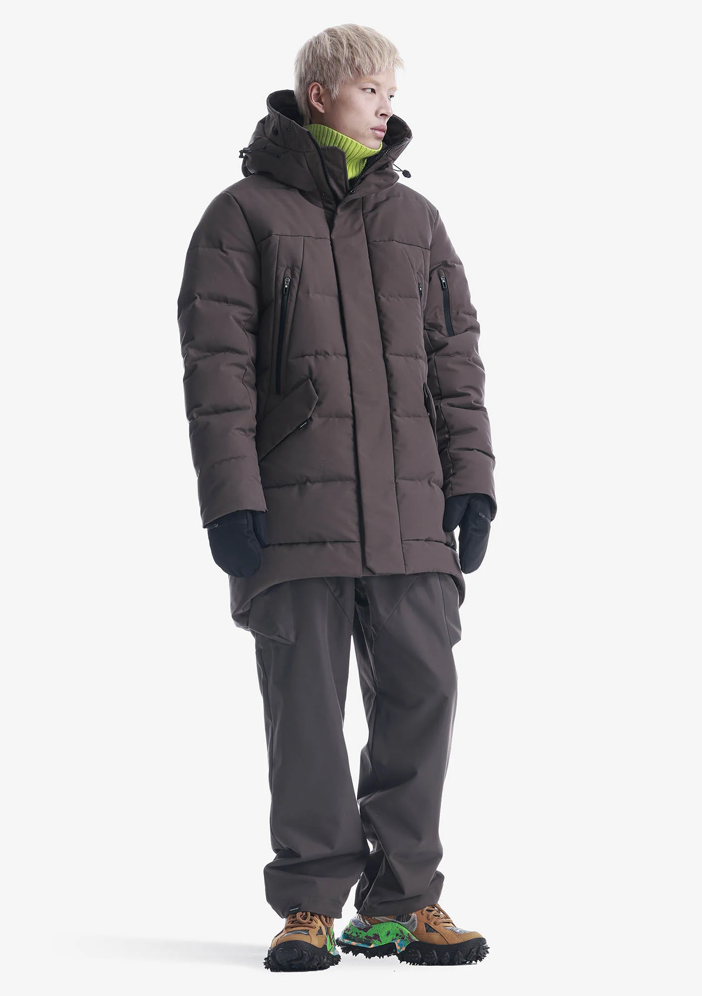 STROFO Long Down Jacket Qm562 - Image 19