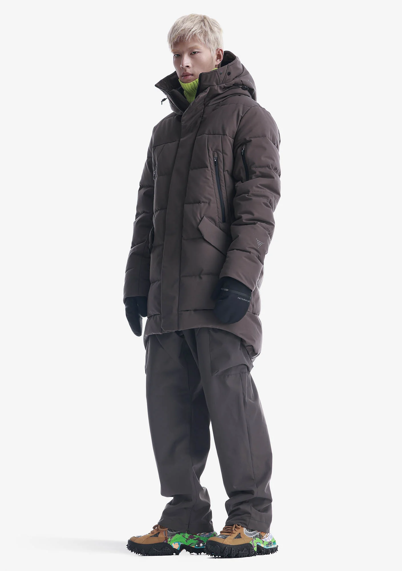 STROFO Long Down Jacket Qm562 - Image 20