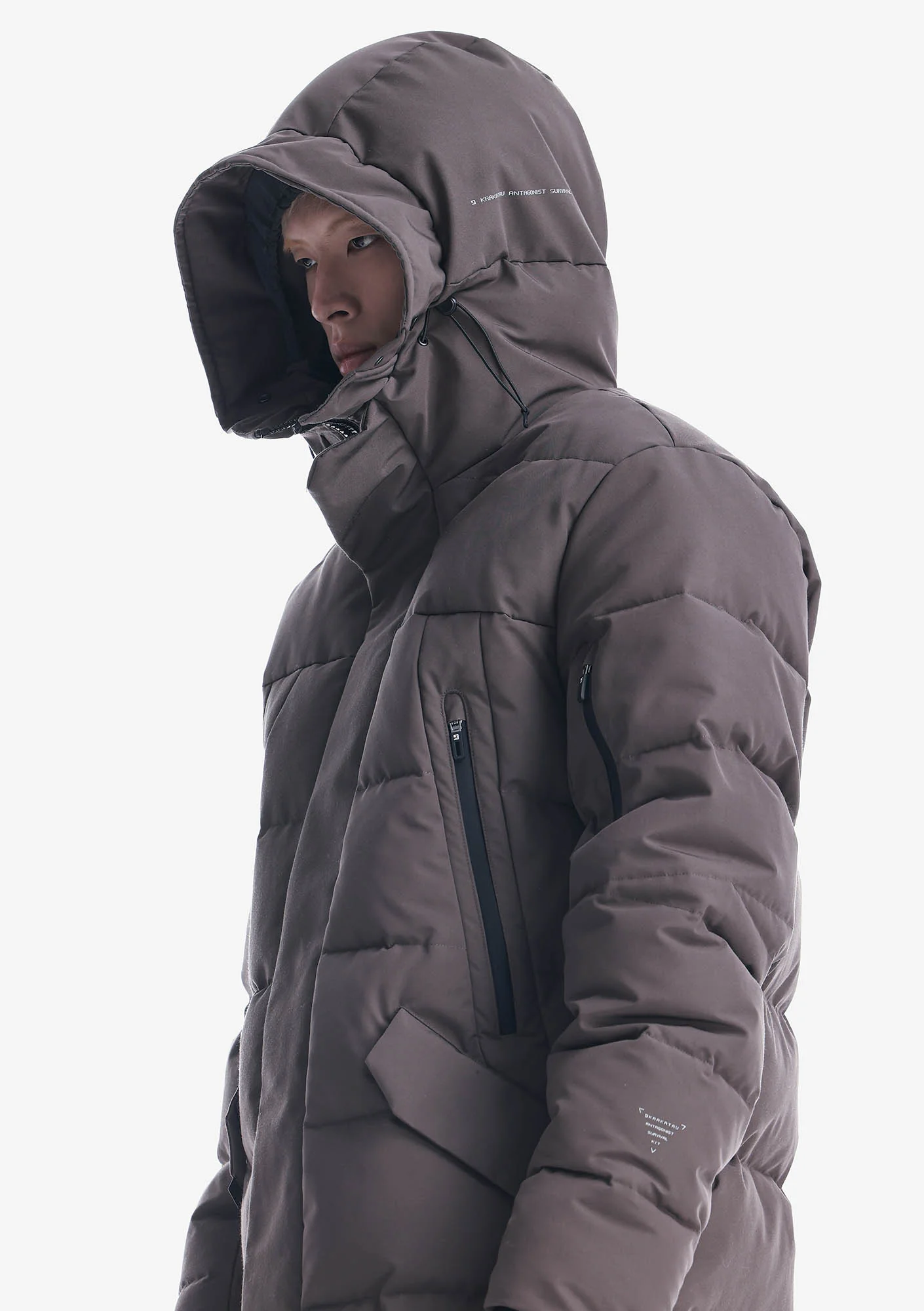 STROFO Long Down Jacket Qm562 - Image 24