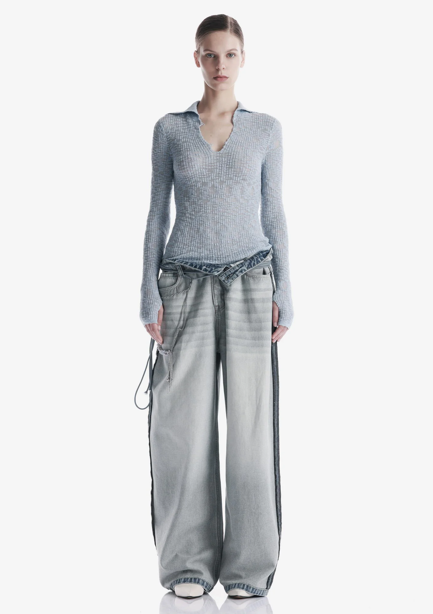 THETA Spread Collar Sweater Sw44 - Image 14