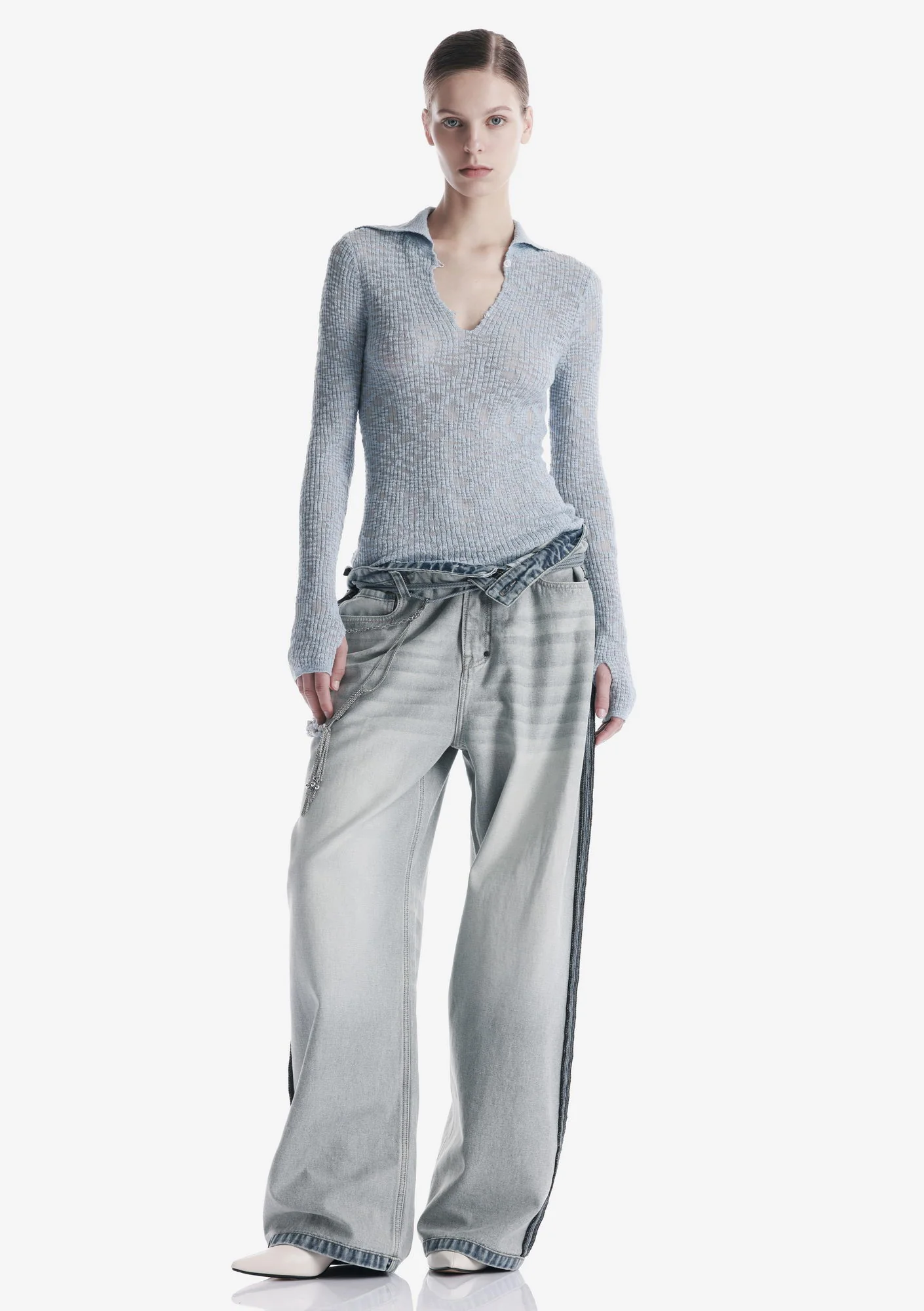 THETA Spread Collar Sweater Sw44 - Image 15