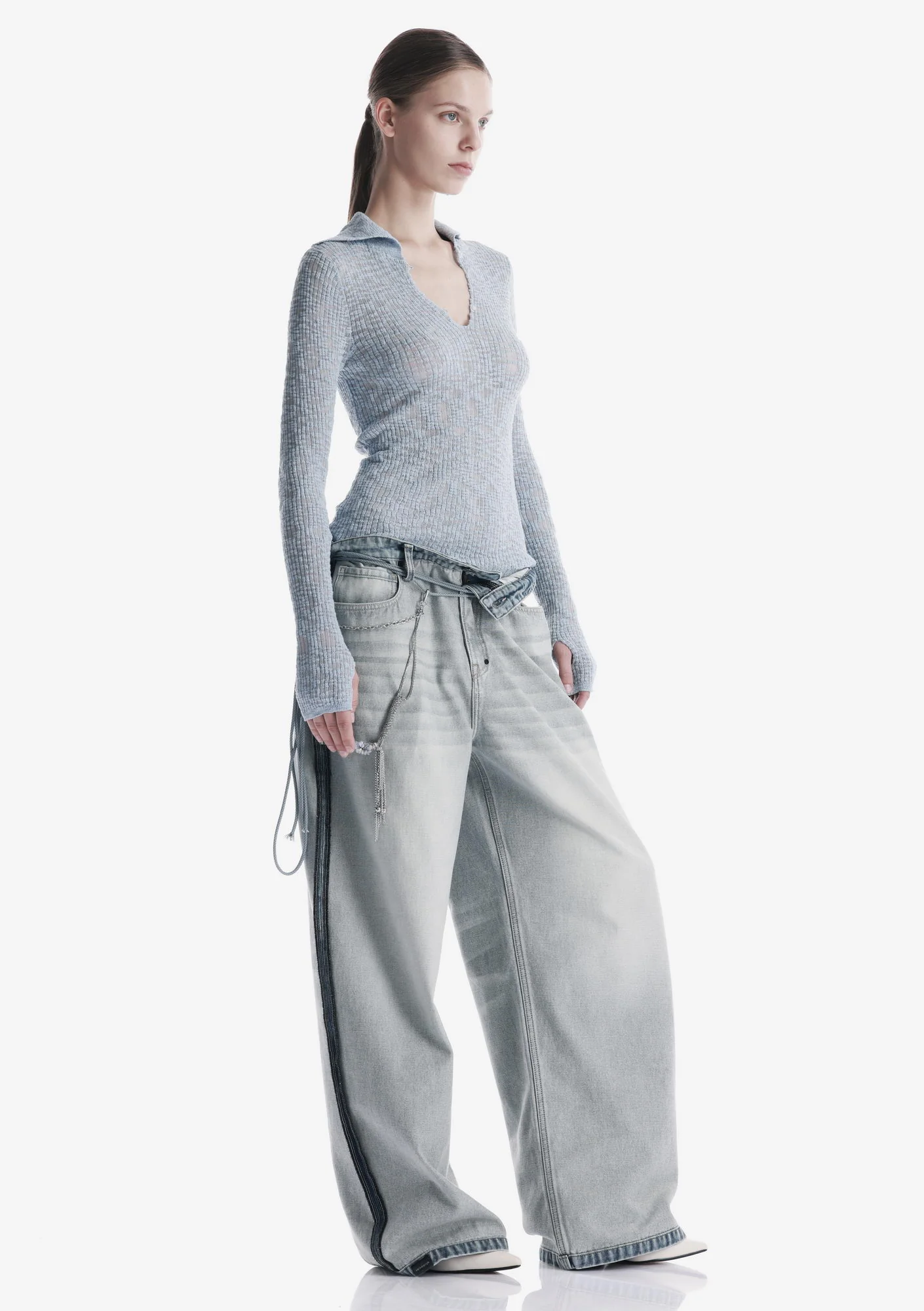 THETA Spread Collar Sweater Sw44 - Image 16