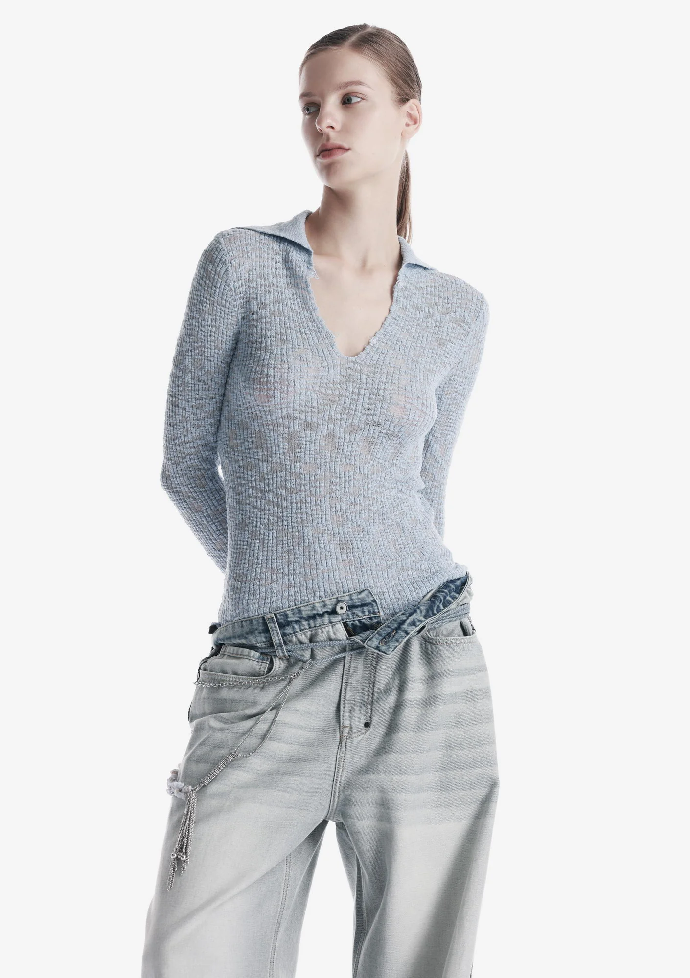 THETA Spread Collar Sweater Sw44 - Image 19