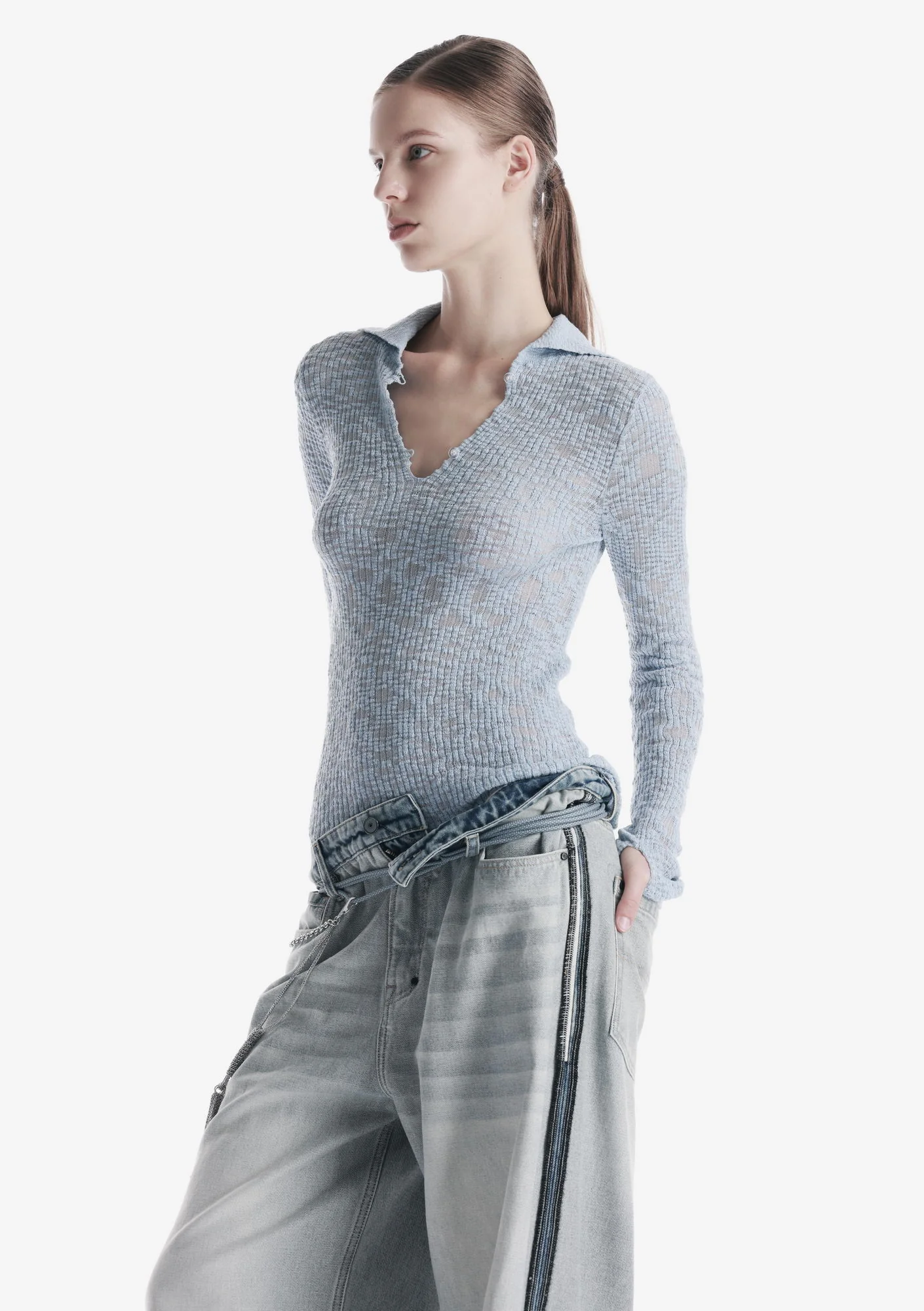 THETA Spread Collar Sweater Sw44 - Image 20