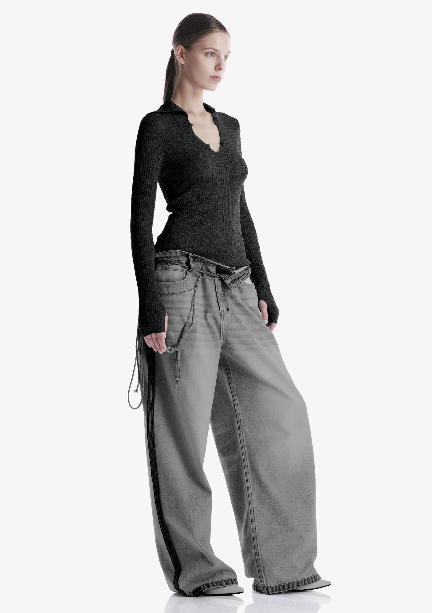 THETA Spread Collar Sweater Sw44 - Image 3