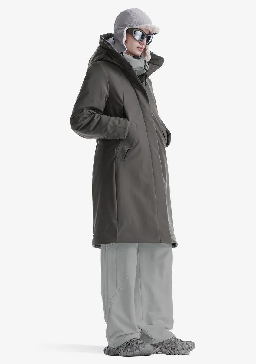 GAIA Technical Fabric Long Parka Qw534 - Image 33