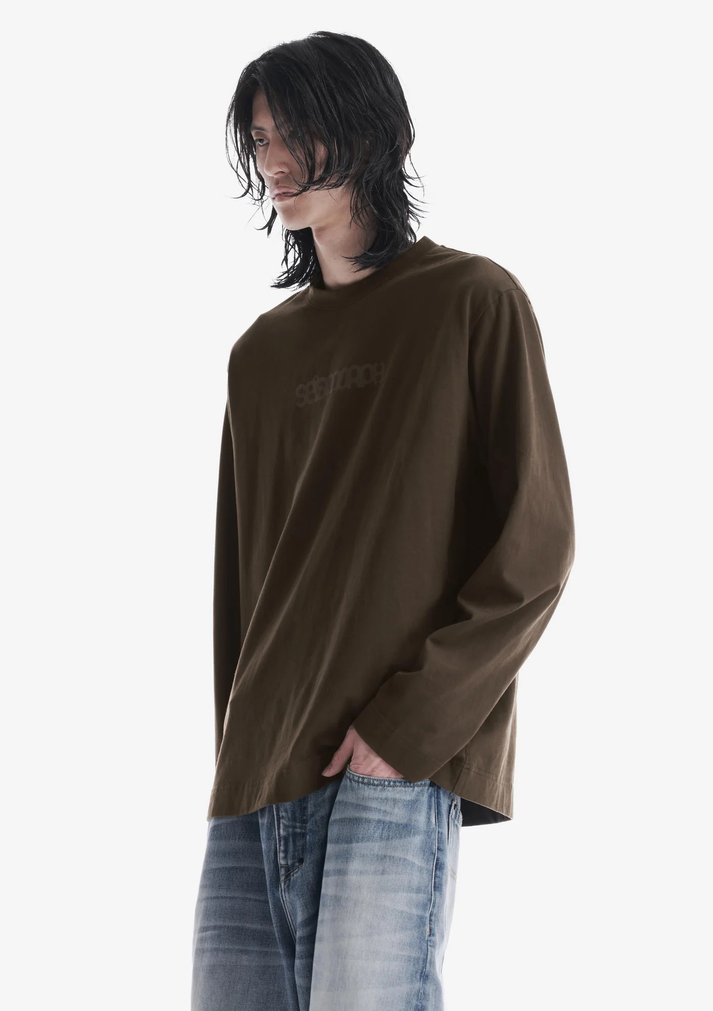 Tonal Logo Longsleeve T-Shirt Tu125 - Image 20