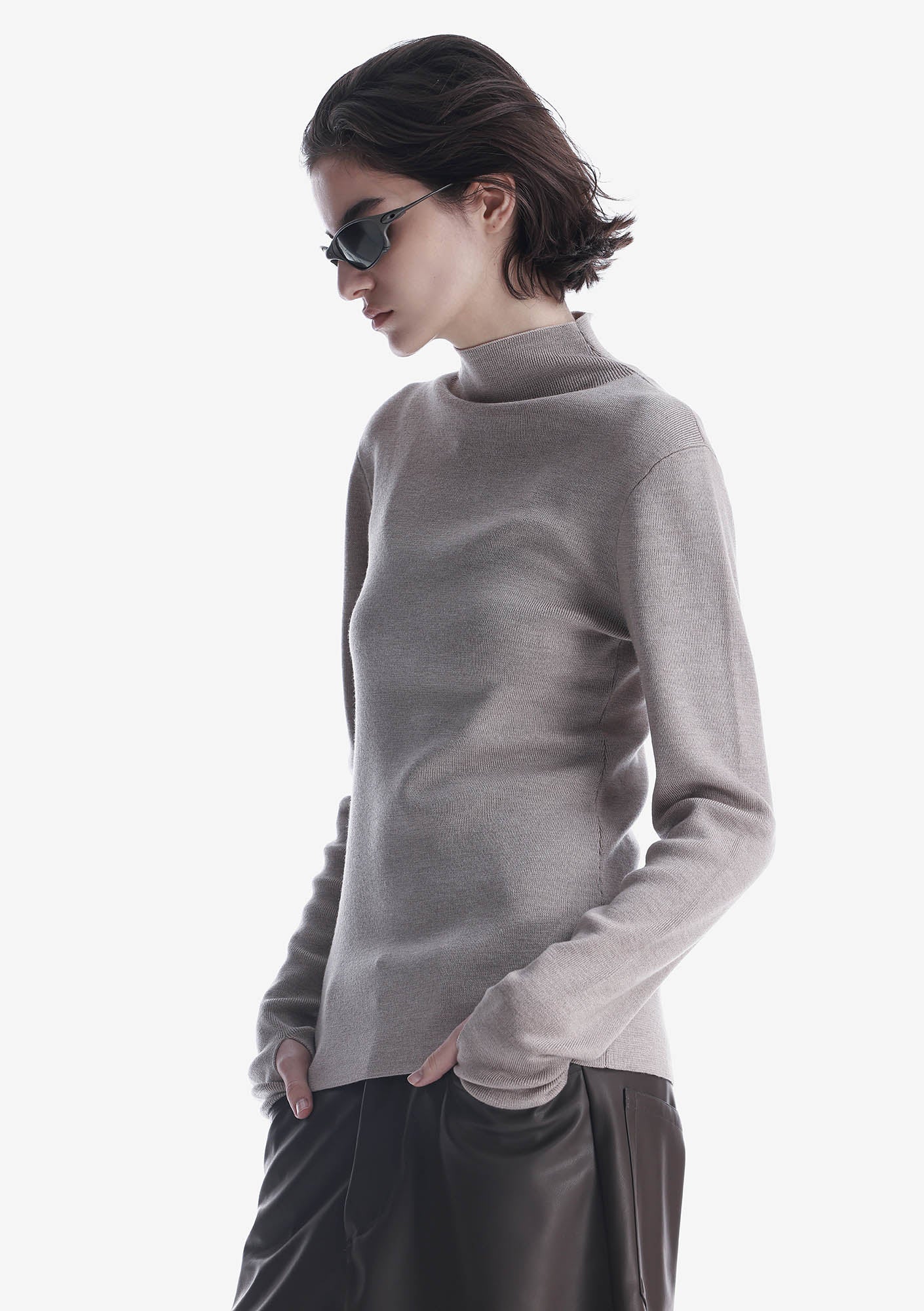 HASSIUM Turtleneck Knit Sweatshirt Sw42 - Image 17