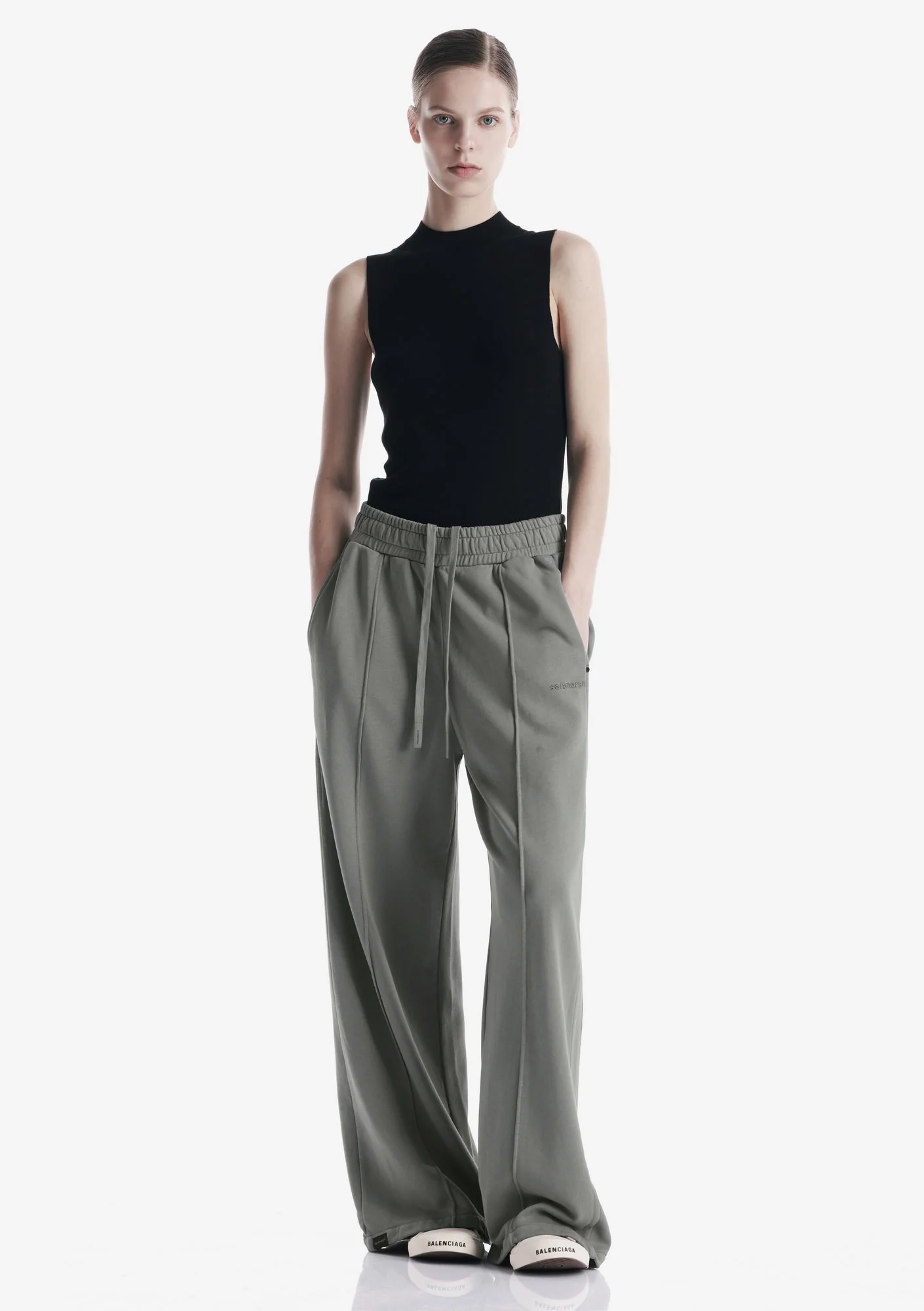 FRISSON Wide Jersey Pants Ru227 - Image 21