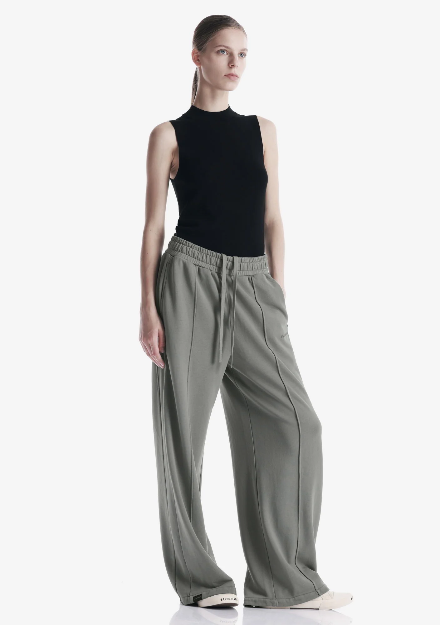 FRISSON Wide Jersey Pants Ru227 - Image 22