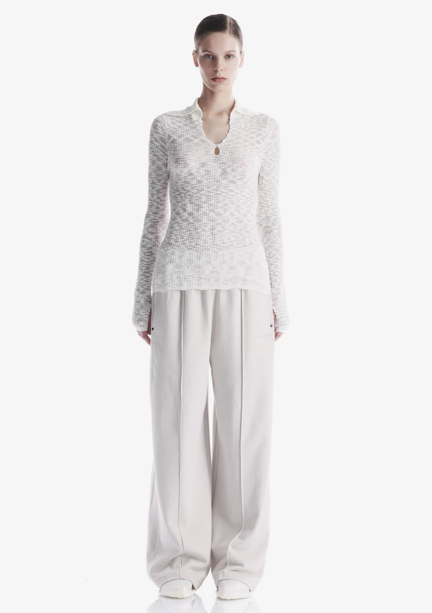 FRISSON Wide Jersey Pants Ru227 - Image 35