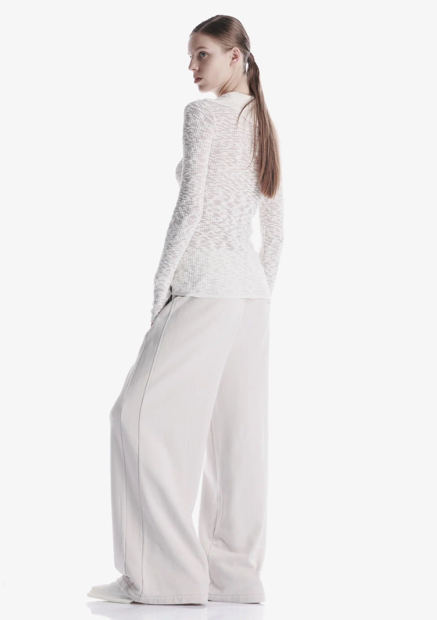 FRISSON Wide Jersey Pants Ru227 - Image 38