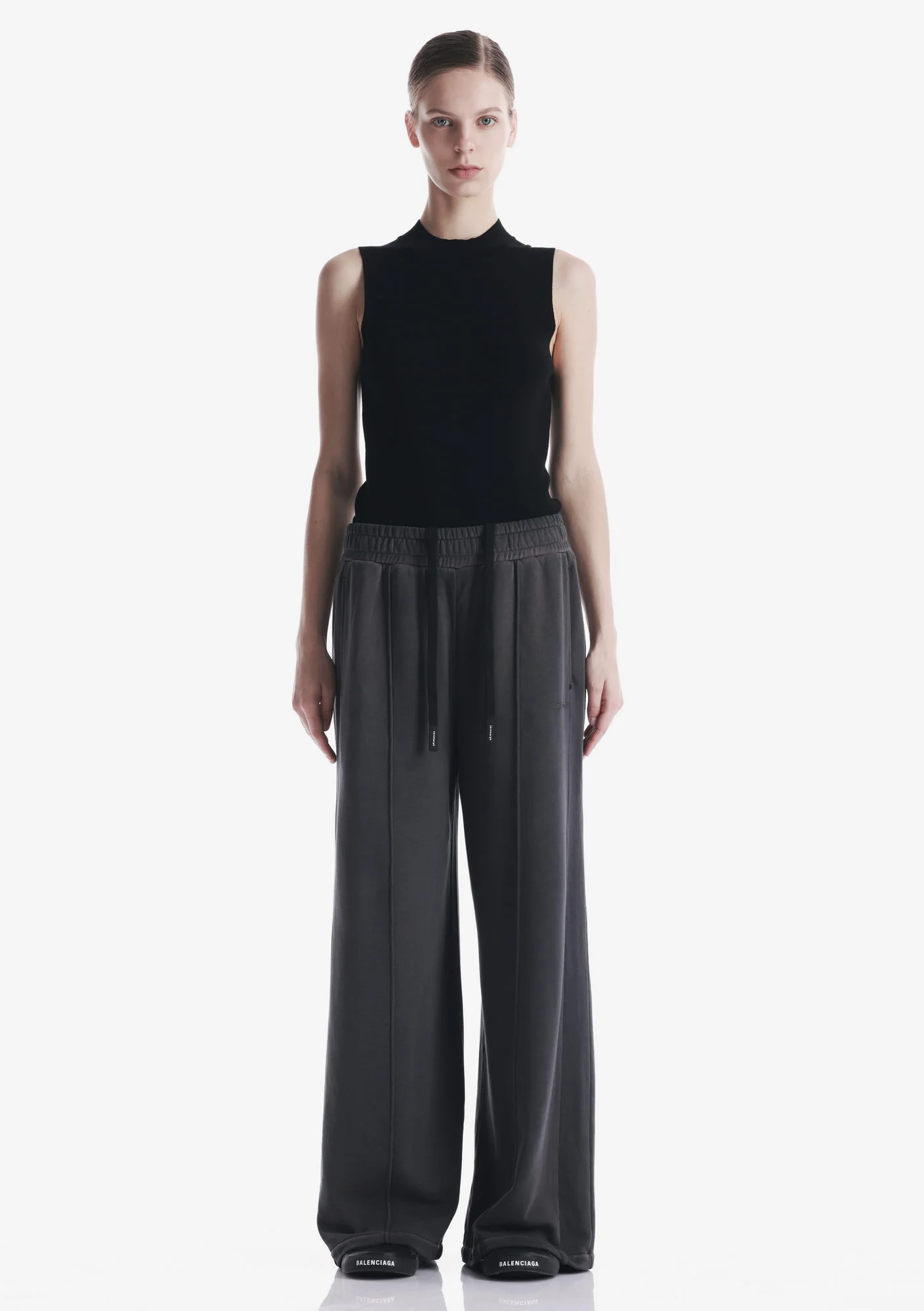 FRISSON Wide Jersey Pants Ru227 - Image 7
